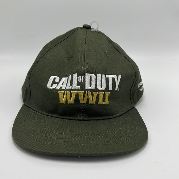 Call of Duty WWII mens SnapBack army green hat - Picture 1 of 4